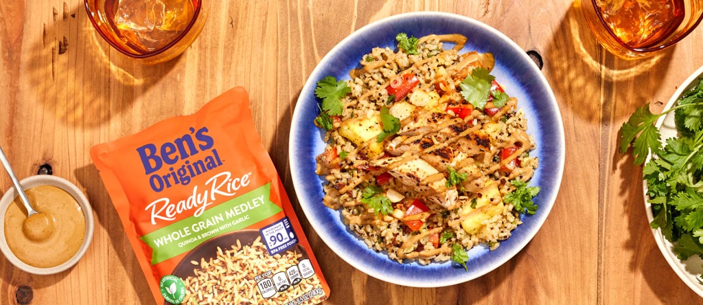 Nick Wallace's tropical rice bowl recipe.