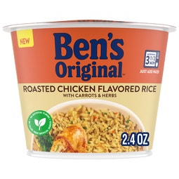 BEN'S ORIGINAL™ Roasted Chicken Flavored Rice with Carrots and Herbs Single Serve Cup image