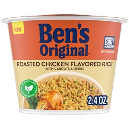 BEN'S ORIGINAL™ Roasted Chicken Flavored Rice with Carrots and Herbs Single Serve Cup image