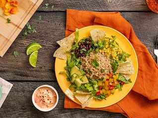 Black bean taco salad