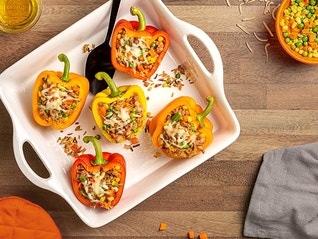 Wild stuffed sweet peppers