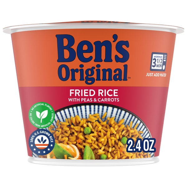 BEN'S ORIGINAL™ Fried Rice with Peas and Carrots Single Serve Cup
